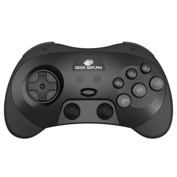 Retro-Bit - SEGA Saturn PRO Controller - Black ()
