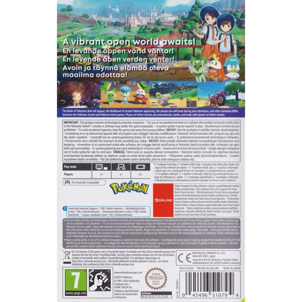 Pokemon Scarlet Nintendo Switch Nordic (Brukt)