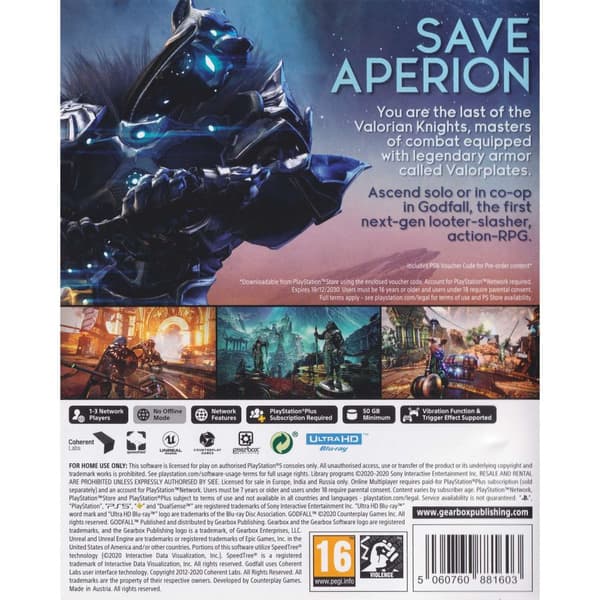 Godfall Playstation 5 PS5 (Brugt)