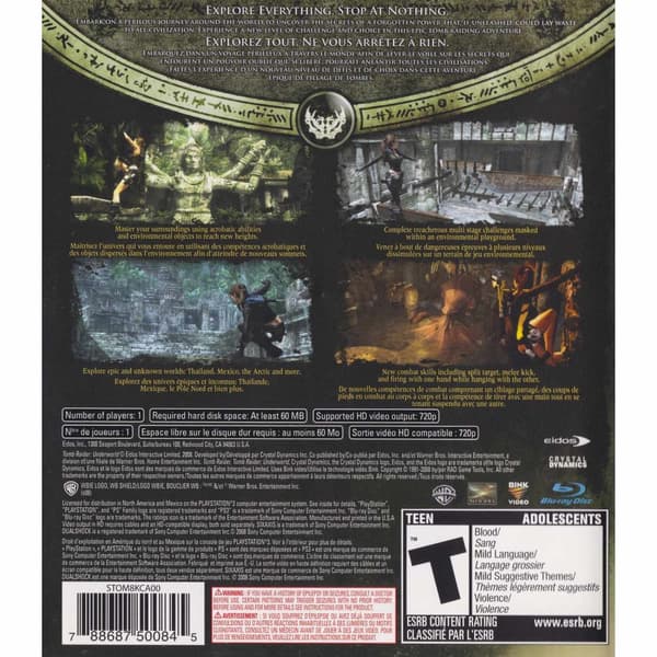 Tomb Raider Underworld Playstation 3 PS3 IMPORT (Brugt)