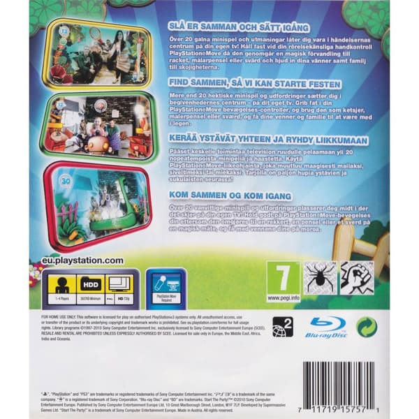 Start the Party Playstation 3 PS3 Nordic (Begagnad)