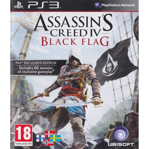 Assassins Creed IV Black Flag Playstation 3 PS3 Nordic (Brugt)