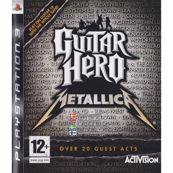 Guitar Hero Metallica Playstation 3 PS3 Nordic (Brugt)