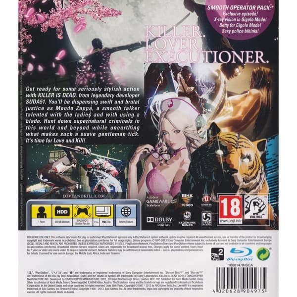 Killer is Dead Limited Edition Playstation 3 PS3 (Brugt)