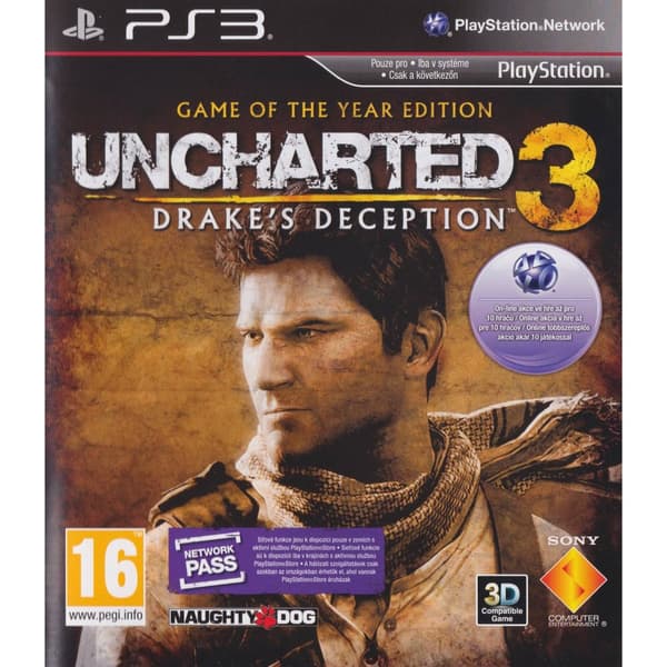 Uncharted 3 Drakes Deception Playstation 3 PS3 Czech/Slovak/Hungarian (Brugt)