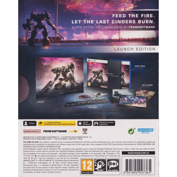 Armored Core VI Fires of Rubicon Launch Edition Playstation 5 PS5 (Käytetty)