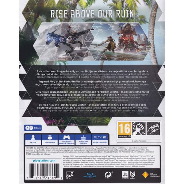 Horizon II Forbidden West Playstation 4 PS4 Nordic (Brugt)