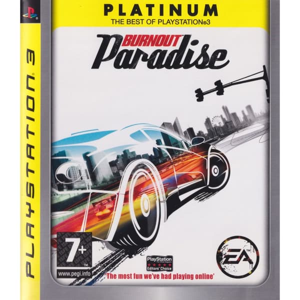 Burnout Paradise Playstation 3 PS3 Platinum (Brugt)