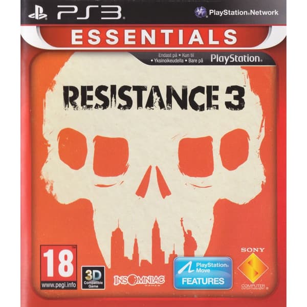 Resistance 3 Playstation 3 PS3 Essentials Nordic (Begagnad)