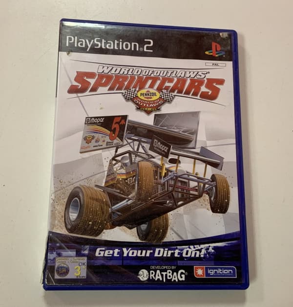 World of Outlaws Sprint Cars 2002 (Sony PlayStation 2- PS2 - 2002) Inc Manual
