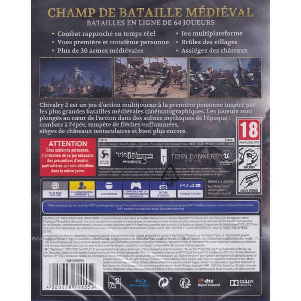 Chivalry II Day One Edition Playstation 4 PS4