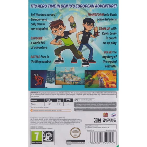 Ben 10 Power Trip Nintendo Switch (Code in a box)