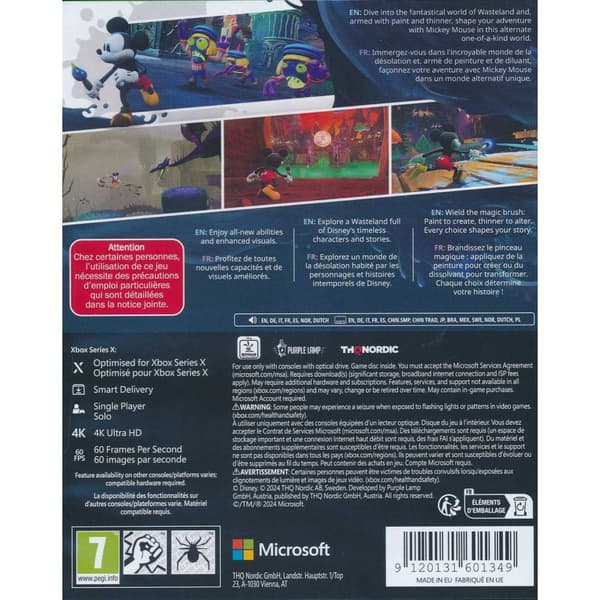 Disney Epic Mickey Rebrushed Xbox Series X