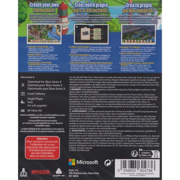 Rollercoaster Tycoon Adventures Deluxe Xbox One Xbox Series X