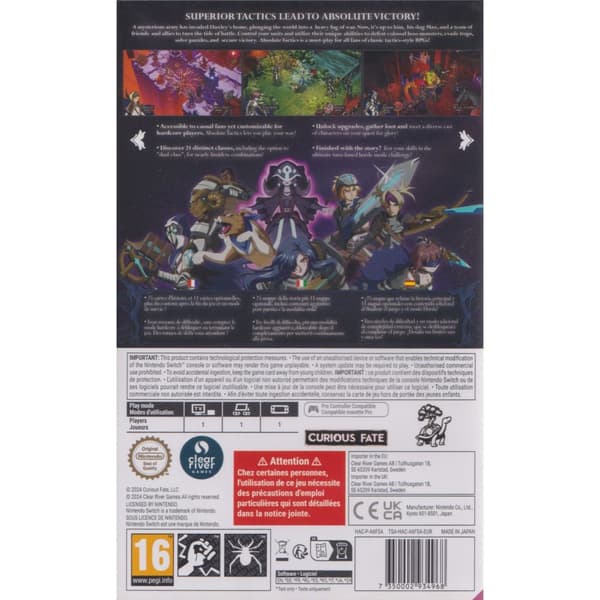 Absolute Tactics Daughters of Mercy Nintendo Switch
