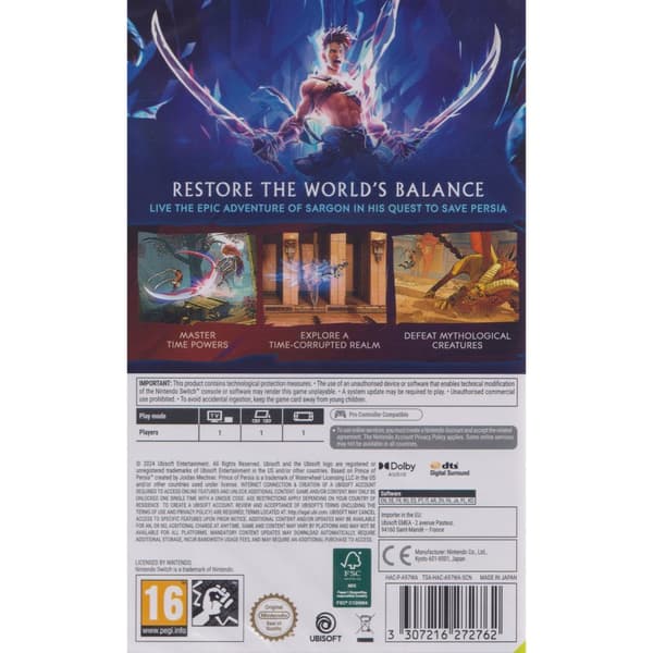 Prince of Persia The Lost Crown Nintendo Switch