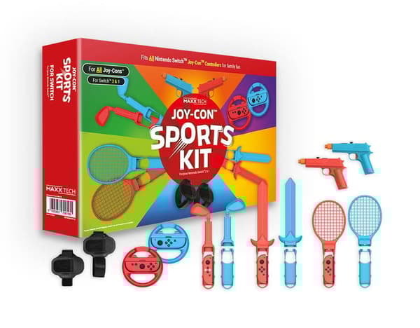 Maxx Tech - Joy-Con Sports Kit for Nintendo Switch 2/1 (Nintendo Switch 2)