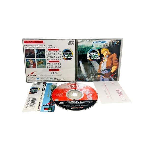 Earnest Evans med spinecard och registreringskort (Mega CD Japanskt)