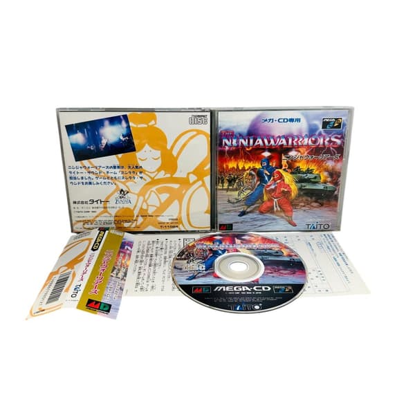Ninja Warriors med spinecard och registreingskort (Mega CD Japanskt)