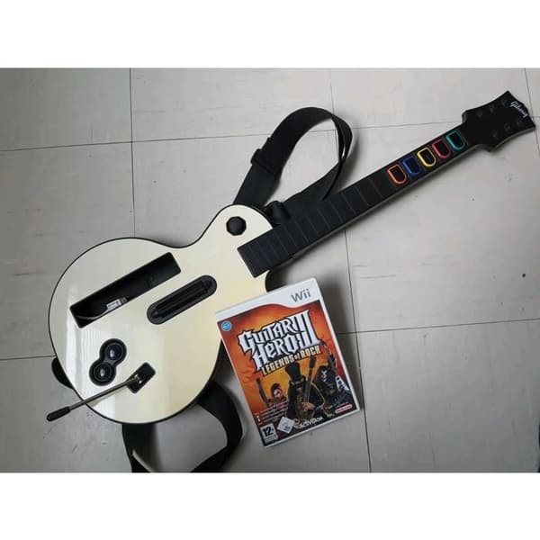 Spel Guitar Hero III: Legends Of Rock - Gitarrpaket Nintendo Wii Wii u Samlare- USED
