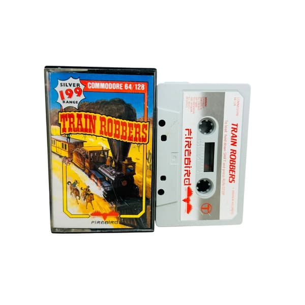 Train Robbers med instruktioner till Commodore C64 / C128 the hit squad
