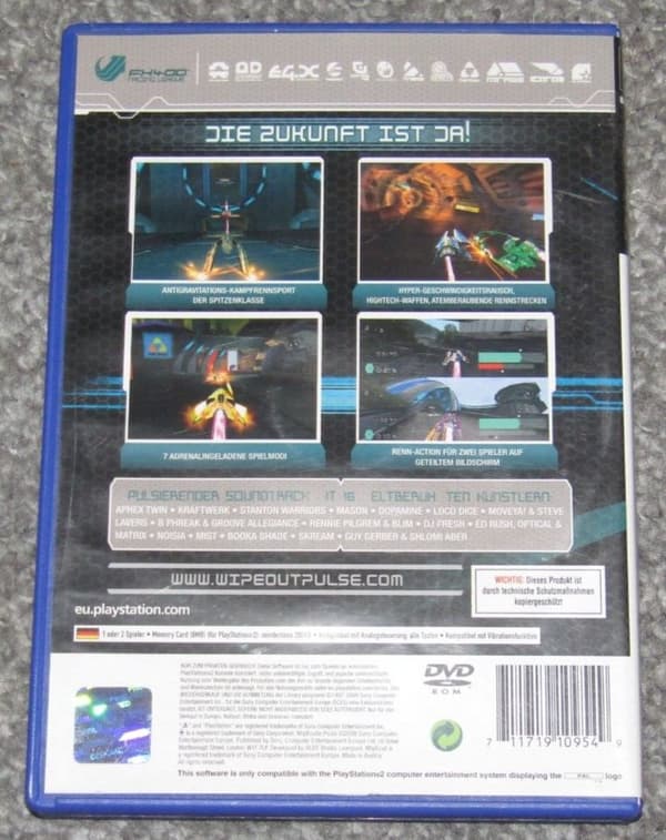 WipeOut Pulse Sony PlayStation 2, PAL PS2 (Pre-owned)