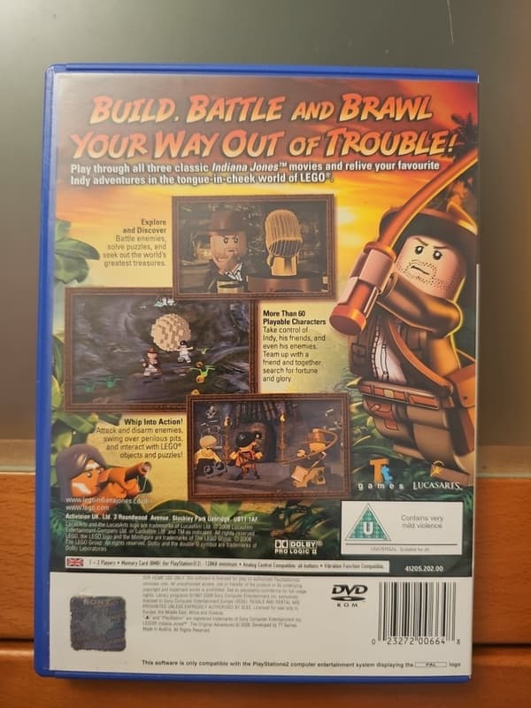 LEGO Indiana Jones: The Original Adventures Sony PS2 Playstation 2 (Pre-Owned)