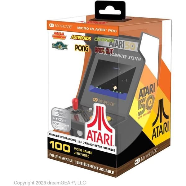 Retrogaming-konsol - Atari - Micro Player PRO - 100 integrerade spel - 7 cm högupplöst skärm