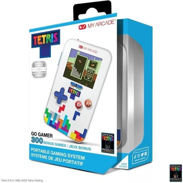 Retrogaming-konsol - My Arcade - Go Gamer Classic Portable Tetris - Retrogaming-spel - 6 cm högupplöst skärm (+300 spel ingår)