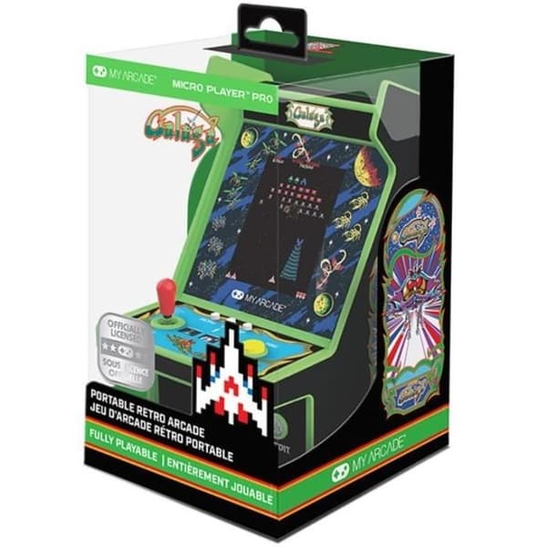 Retrokonsol My Arcade Micro Player PRO Galaga &amp; Galaxian - 7 cm högupplöst skärm Multifärg