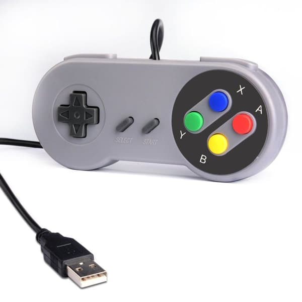 Rii - GP100 - Spel - Ett par USB-kontroller Kompatibel med PC (Windows, Mac, Linux) och TV Box (Android, Raspberry Pi)