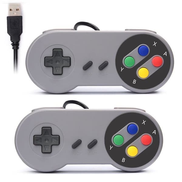 Rii - GP100 - Spel - Ett par USB-kontroller Kompatibel med PC (Windows, Mac, Linux) och TV Box (Android, Raspberry Pi)