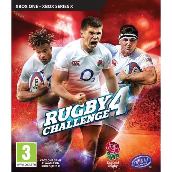 XBOX One Game - Rugby Challenge 4 Box på engelska-spel på franska (Xbox One-Series X)