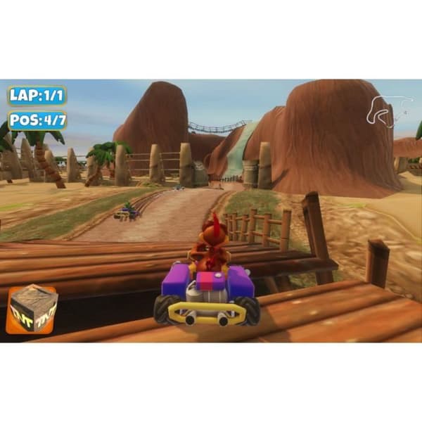 Kurs - Nintendo SWITCH - Moorhuhn Crazy Chicken Kart 2 - 6 konkurrenter - Standard - Spel - Kassett