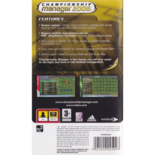 Championship Manager 2006 Playstation Portable PSP (Begagnad)