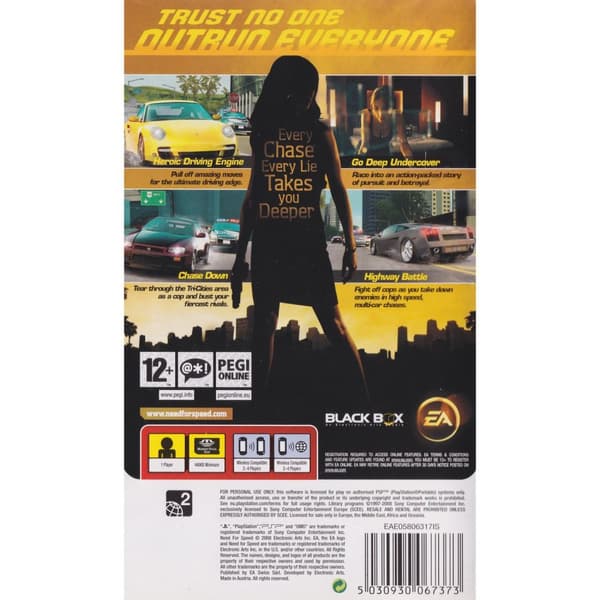 Need for Speed Undercover Playstation Portable PSP (Brugt)