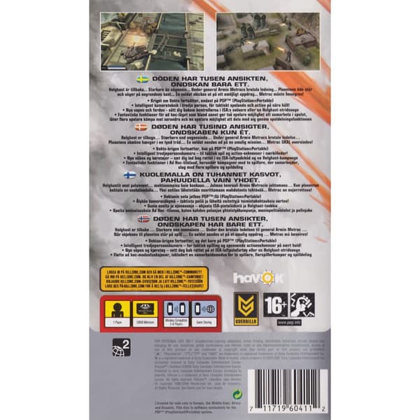 Killzone Liberation Playstation Portable PSP Platinum Nordic (Begagnad)