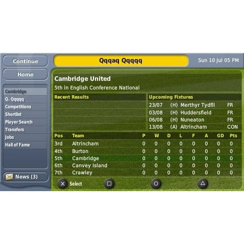Football Manager Handheld Playstation Portable PSP (Begagnad)