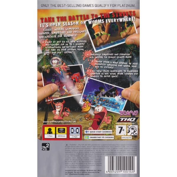 Worms Open Warfare Playstation Portable PSP Platinum (Begagnad)