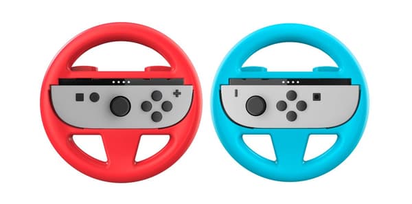 Wheel Duo Pack til Nintendo Switch II  2 Rat til Joy-Con i Rd og Bl (Nintendo Switch 2)