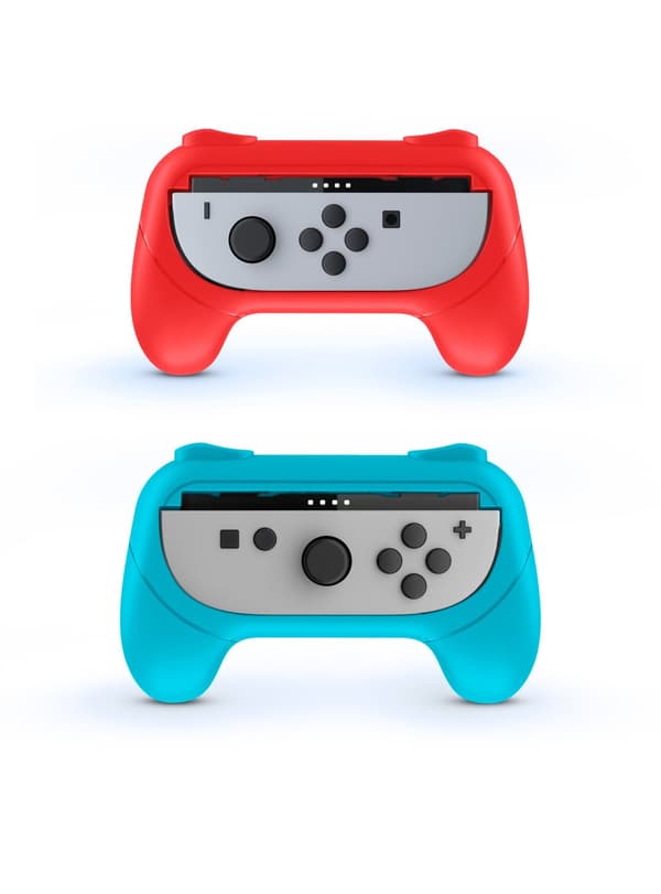 Joy-Con Grip Duo Pack til Nintendo Switch II 2 Grips i Rd og Bl til Joy-Con (Nintendo Switch 2)