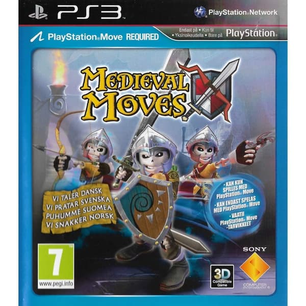 Medieval Moves Playstation 3 PS3 Move Nordic (Brugt)