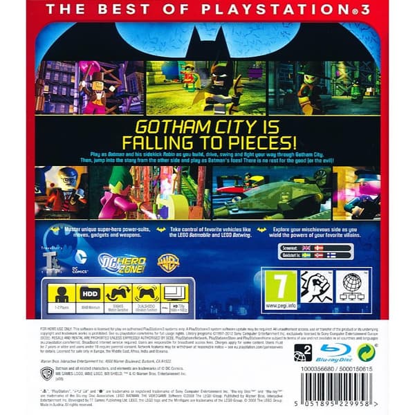 Lego Batman The Videogame Playstation 3 PS3 Essentials Nordic (Käytetty)