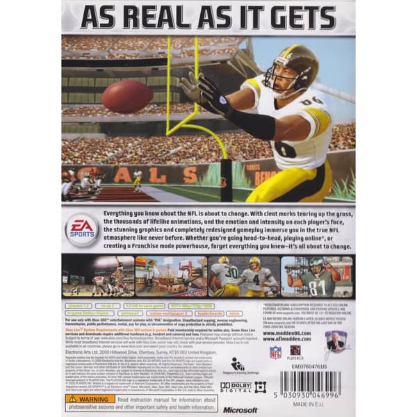 Madden NFL 06 Xbox 360 (Brugt)