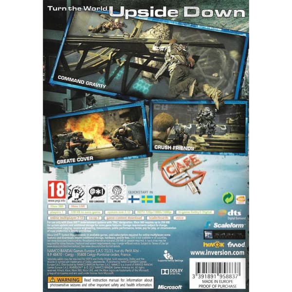 Inversion Xbox 360 Swedish (Käytetty)