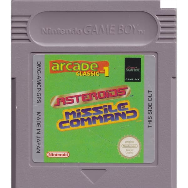 Arcade Classic 1 Asteroids & Missile Command Gameboy GPS (Brukt)