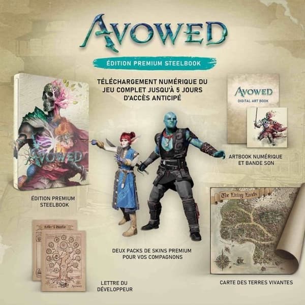 Avowed - Premium Edition SteelBook - Xbox Series X-spel