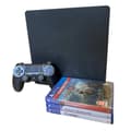 Miniatyrbild 1 av 2: Playstation 4 Slim 1TB (EUR) Inkl Handkontroll + Spel