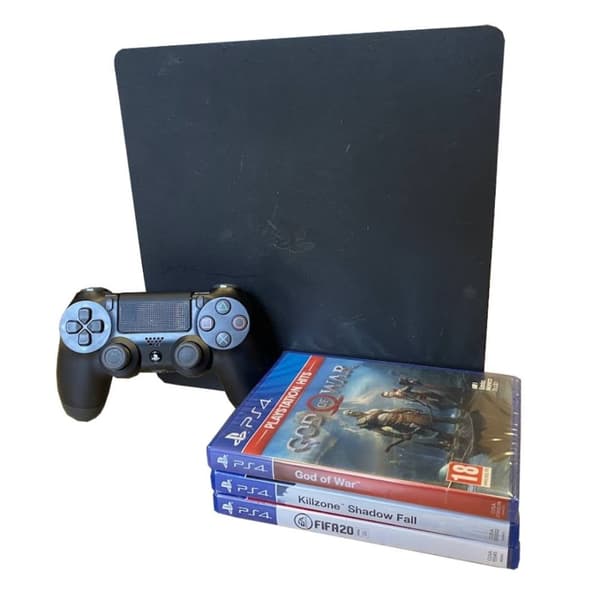 Playstation 4 Slim 1TB (EUR) Inkl Handkontroll + Spel