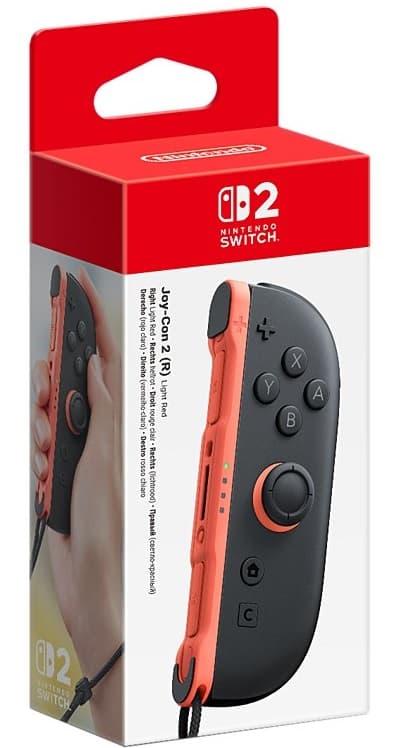 Nintendo Switch 2 Joy Con 2 (R) **LIGHT RED**  (wii)